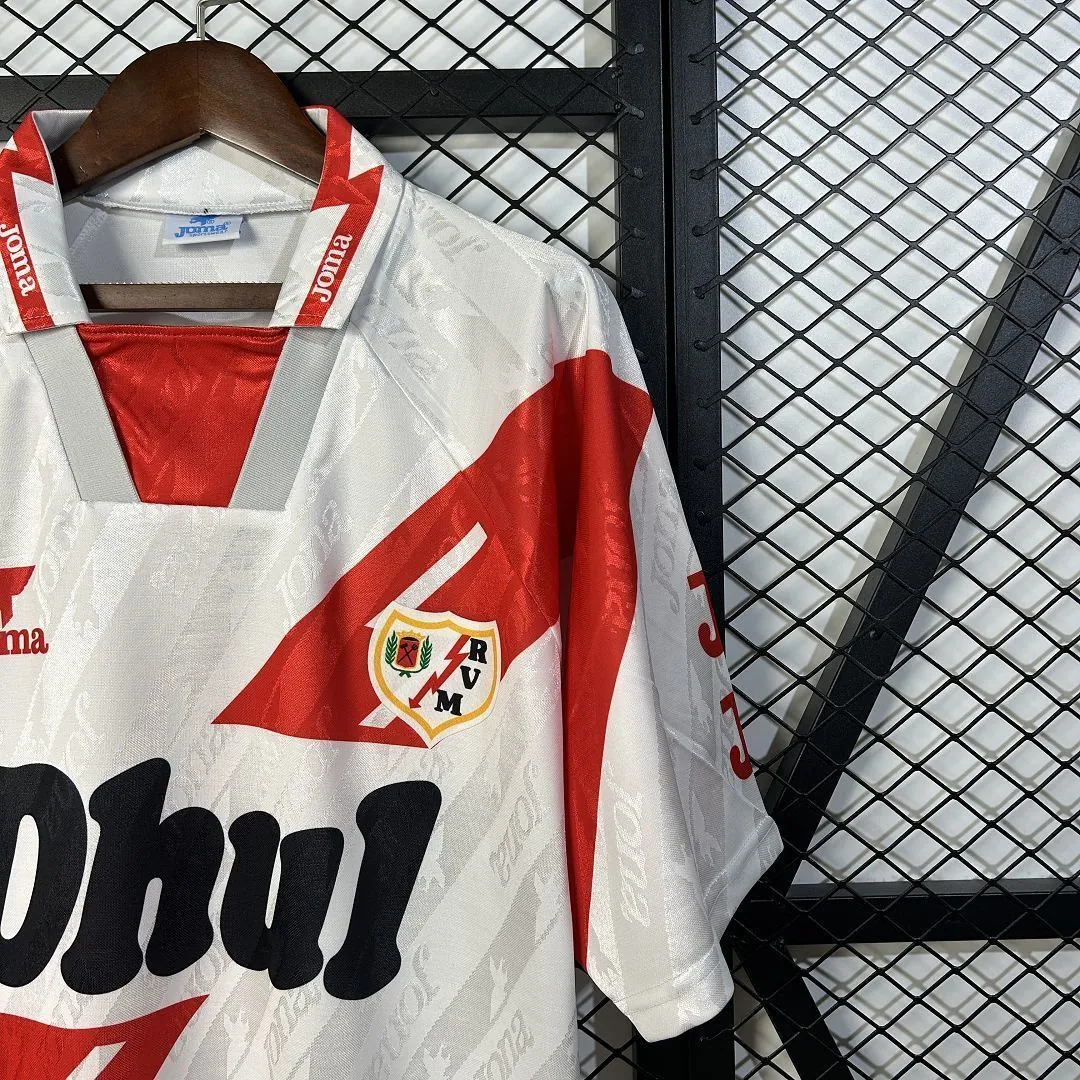 94-95 Rayo Vallecano Home Retro Kit Vintage Shirt Soccer AAAAJersey Yupoo 2