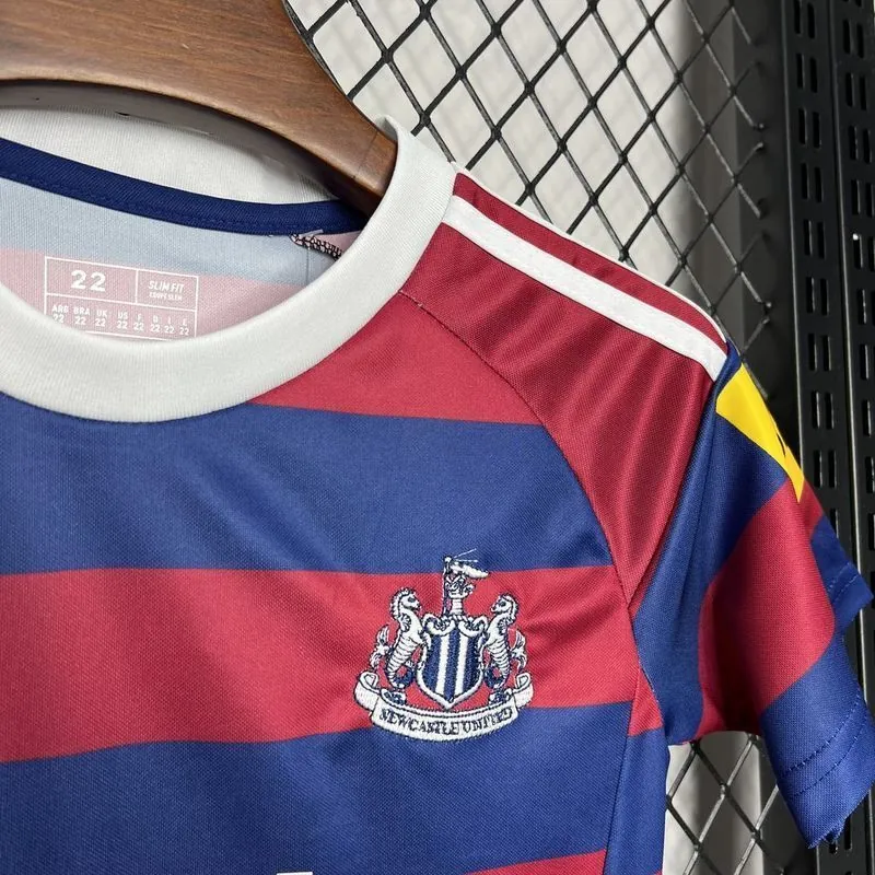 24-25 Newcastle Away Kid Kits Youth Apparels Football AAAAJersey Yupoo 4