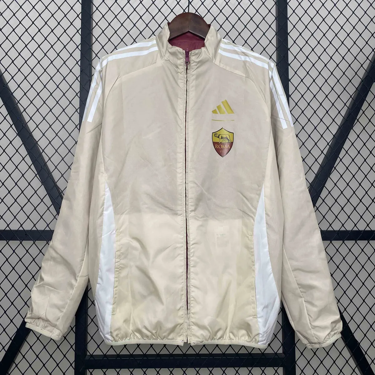 24-25 Roma Trench Coat Reversible Windbreaker Double-Sides Jacket AAAAJersey Supplier Yupoo 2