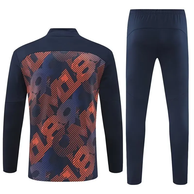 24-25 Marseille Long Sleeve Training Suit Football Shirts 2
