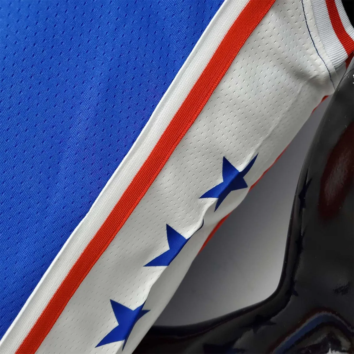 75th Anniversary Philadelphia 76ers HARDEN#1 Blue NBA Jersey 8