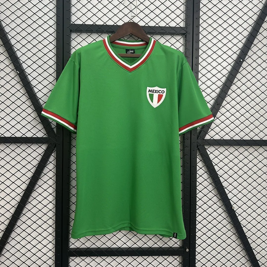 1970 Mexico Home Retro Kit Vintage Shirt AAAAJersey Supply Yupoo 7