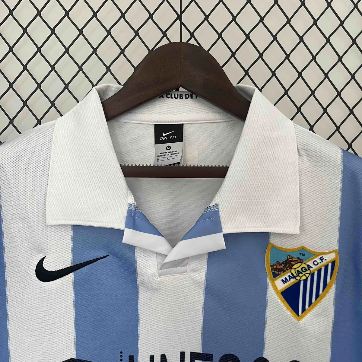 12-13 Malaga Home Retro Kit Football Apparel AAAAJerseys Dropshipping Yupoo 1