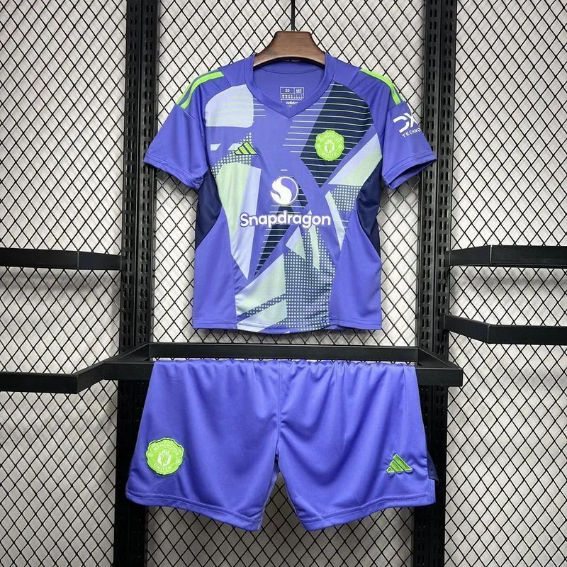 24-25 Manchester United First Goalkeeper Kid Kits Football AAAAJersey Yupoo 6