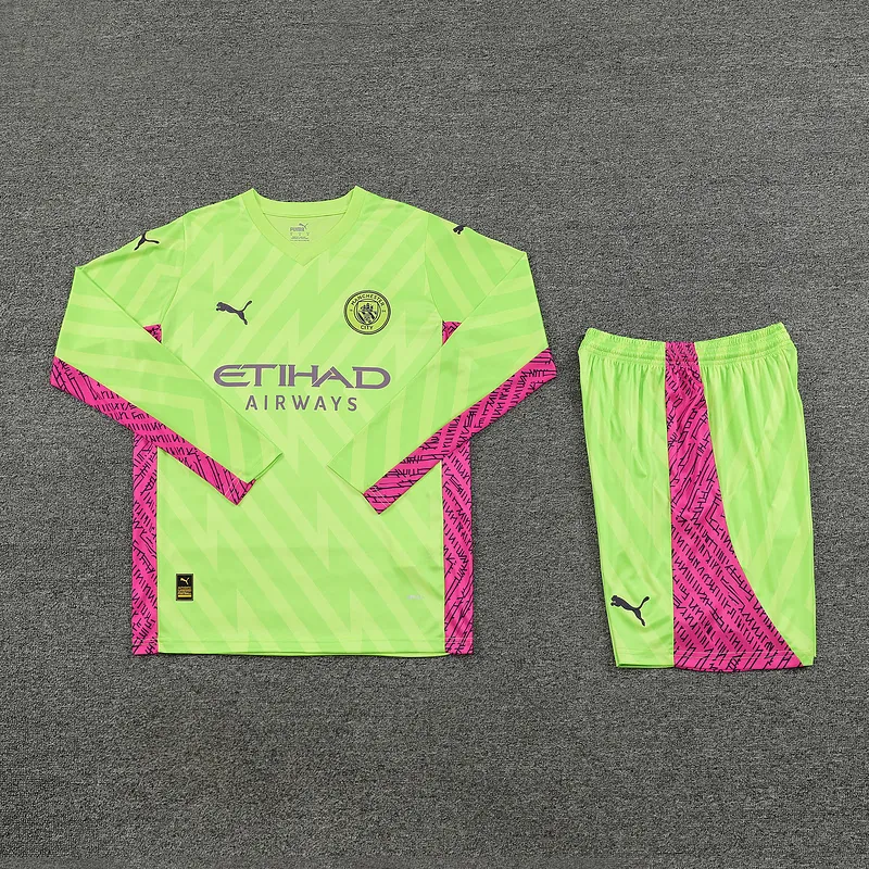 23-24 Manchester City Goalkeeper Long Sleeve Soccer Jerseys Yupoo 1