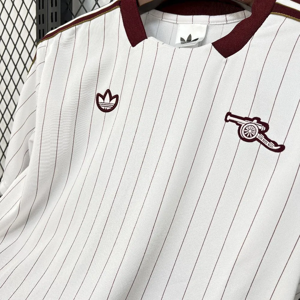 25-26 Arsenal Casual Retro Style Football White Shirt AAAAJersey Yupoo 1