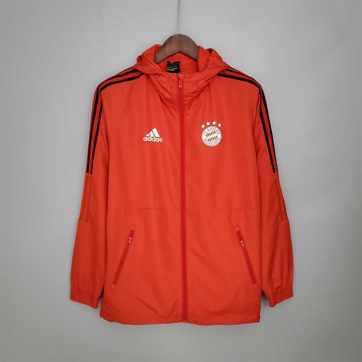 21-22 Bayern Red Windbreaker 10