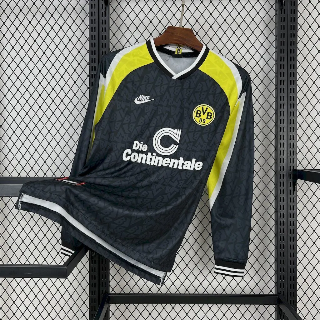 95-96 Dortmund Away Retro Kit Long Sleeve Vintage Shirt AAAAJersey Supplier Yupoo 5