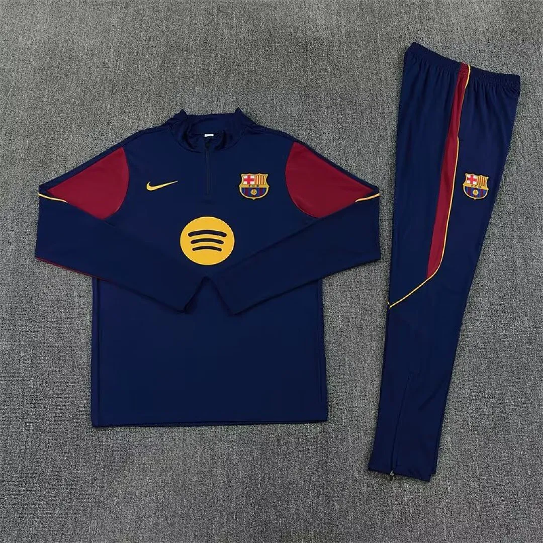 26-27 Barcelona Mens Kit Football Training Long Sleeve Suit Yupoo 3 3