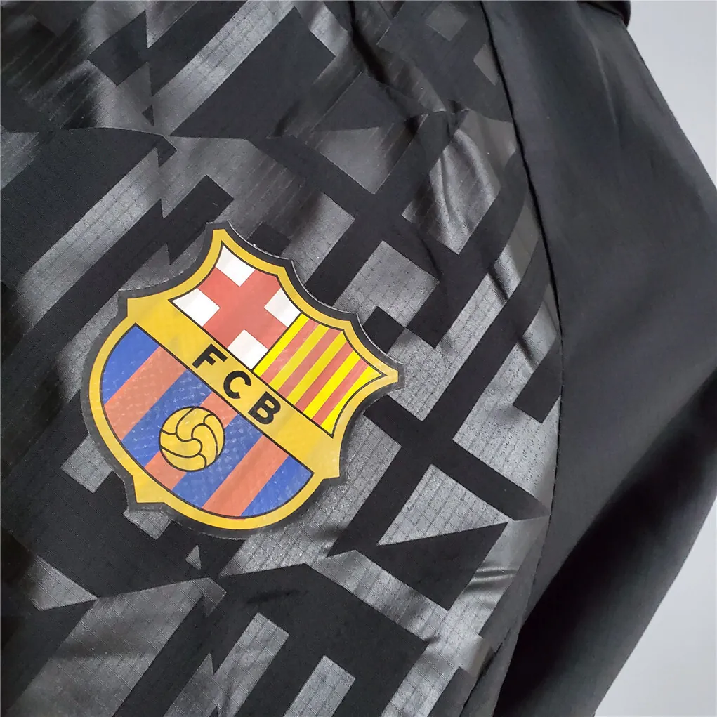 20-21 Barcelona black windbreaker 3