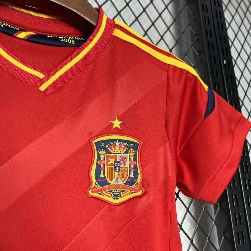 2012 Spain Home Retro Kid Kits Youth Apparels Sport AAAAJersey Yupoo 7