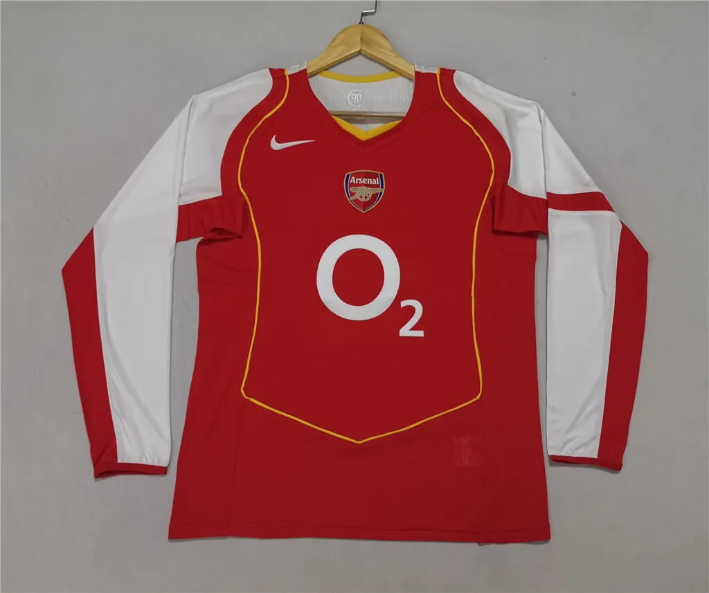 04-05 Arsenal home red long sleeve 7