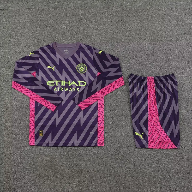 23-24 Manchester City Goalkeeper Long Sleeve Soccer Jerseys Yupoo 1