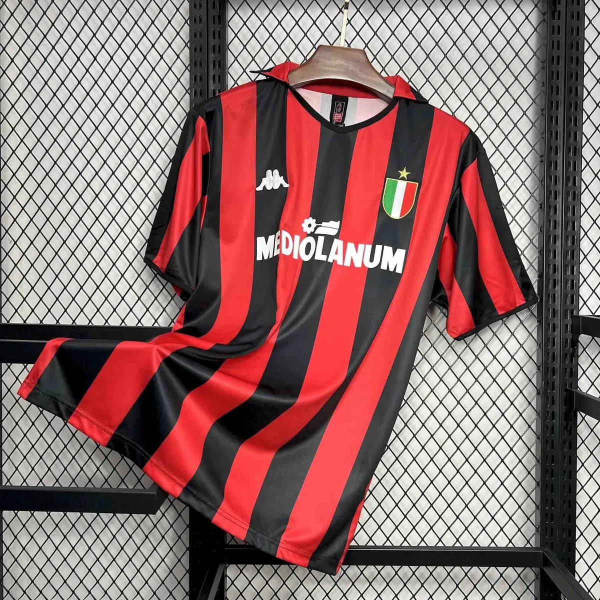 88-89 AC Milan Home Retro Kit Vintage Shirt AAAAJersey Supplier Yupoo 6