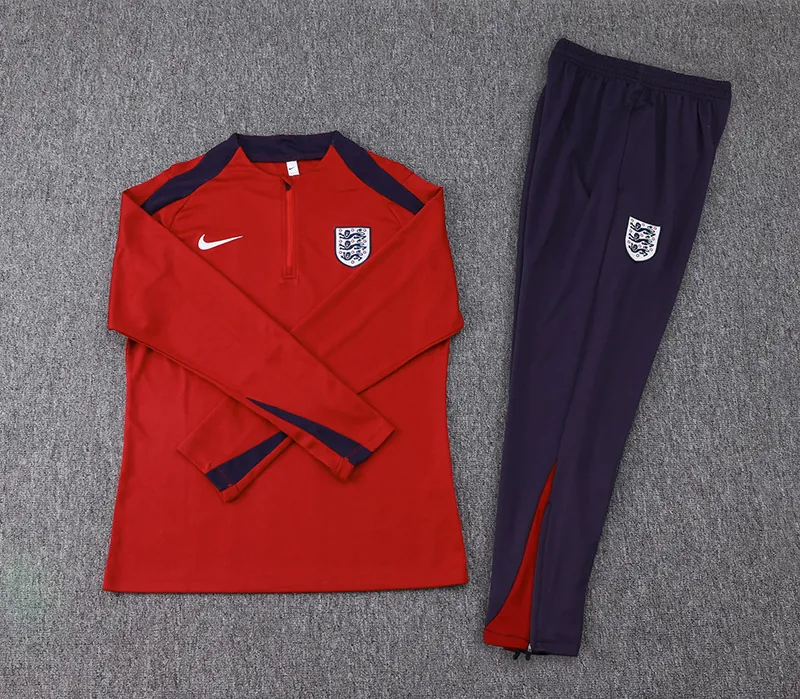 2024 England Long Sleeve Training Suit Football Shirts 1