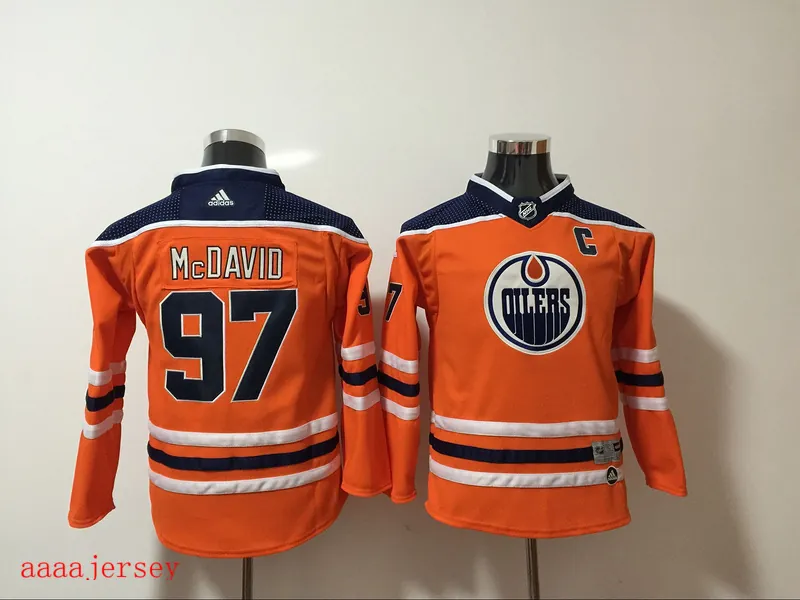 Edmonton Oilers kids hockey jersey SM-LXL 埃德蒙顿油人队童装冰球服 1