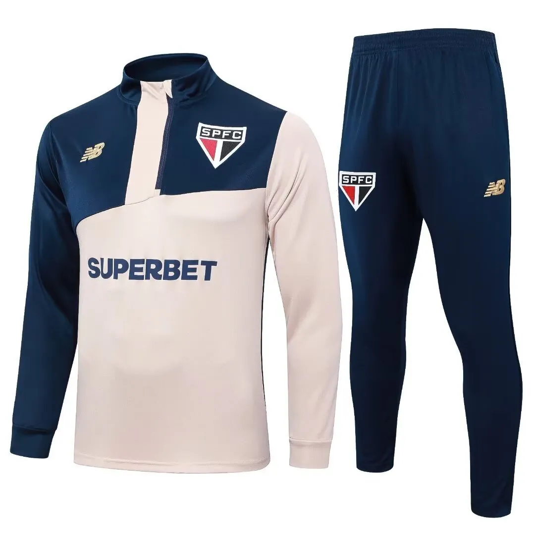 24-25 Sao Paulo Long Sleeve Training Suit Football Shirts 3