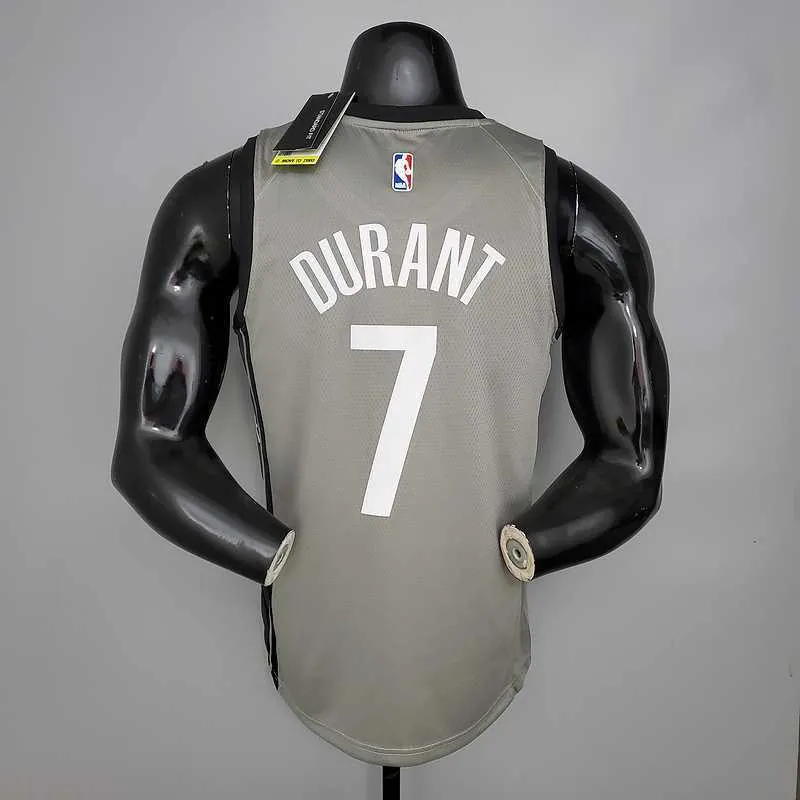 Durant #7 Brooklyn Nets City Edition Gray 5