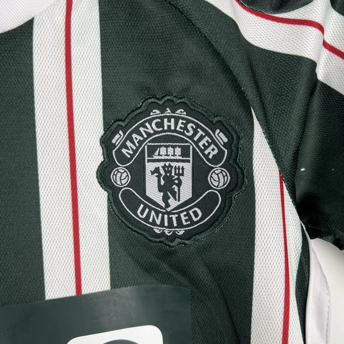 23-24 Manchester United kids away size 16-28 Soccer Jersey 2