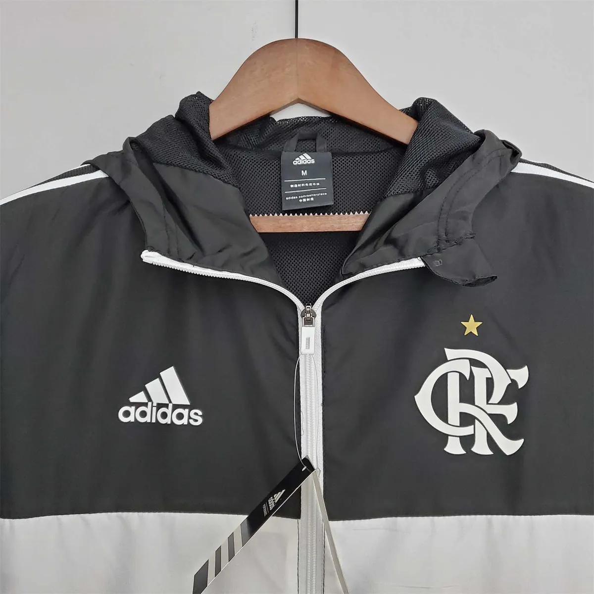 22-23 Flamengo blackwhiteBlue windbreaker 2