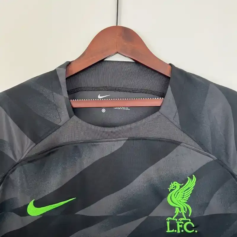 23-24 Liverpool Goalkeeper Soccer Jersey Black 3