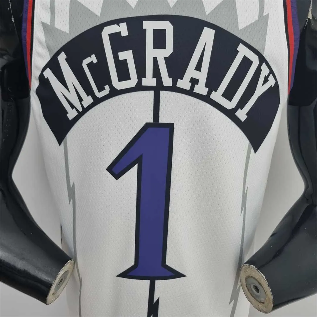 Toronto Raptors McGRADY#1 White NBA Jersey 3