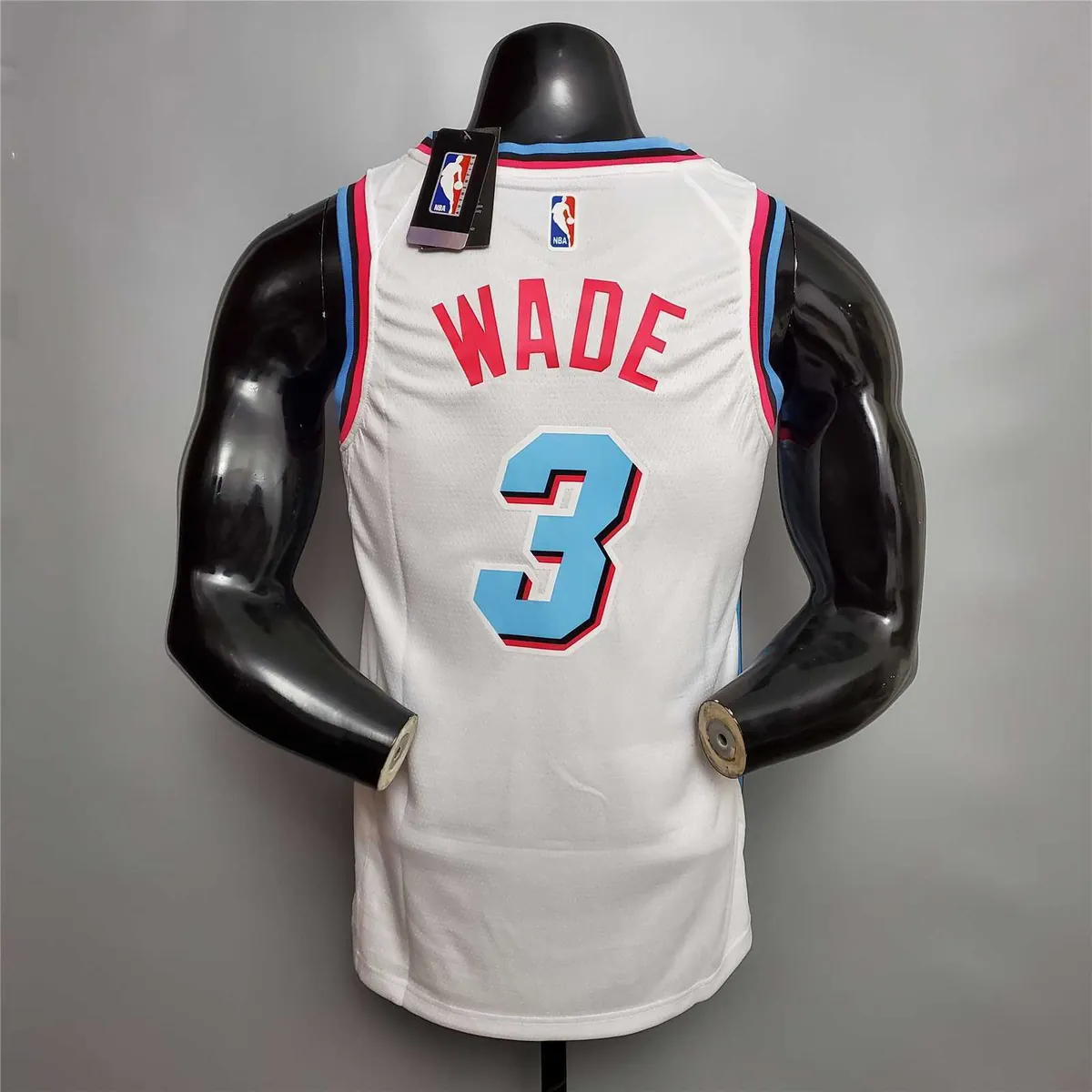 WADE #3 Miami Heat V-neck White 3