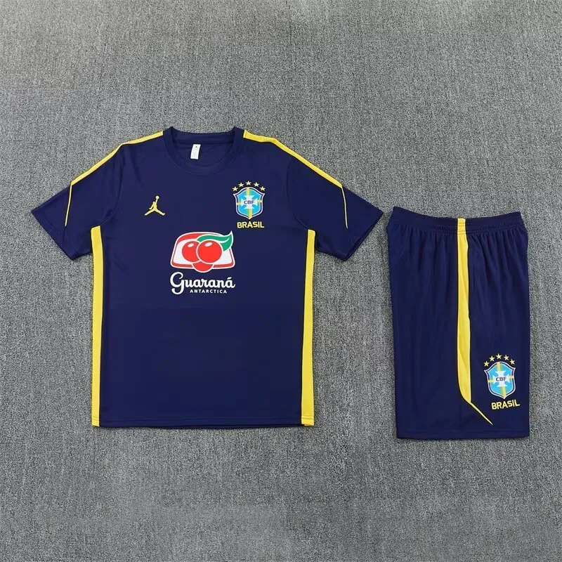 26-27 Jordan Brazil Royal Blue Kit Training Suit Yupoo 7 5