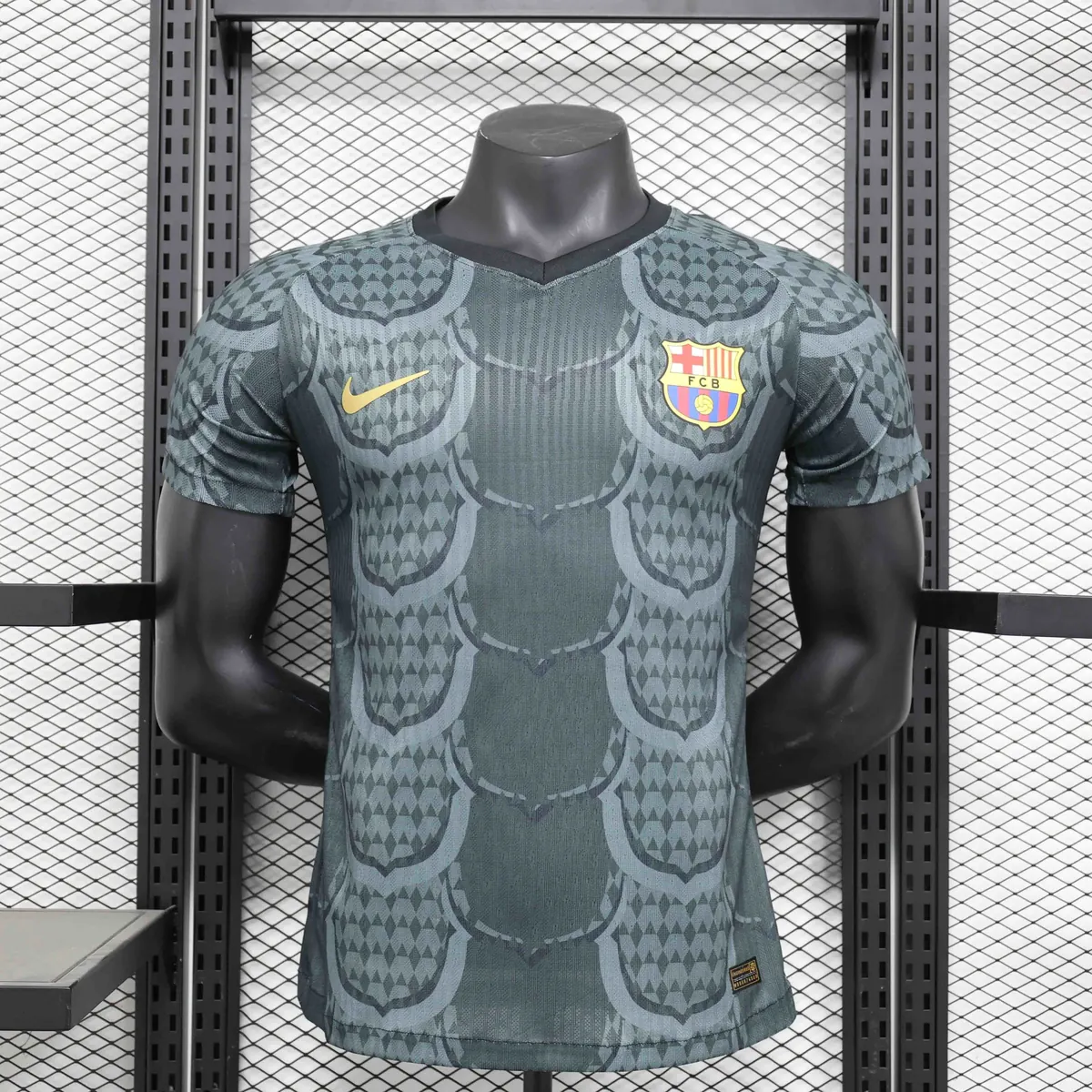 24-25 Barcelona Pre-Match Black Kit Player Version Shirt AAAAJersey Supplier Yupoo 5