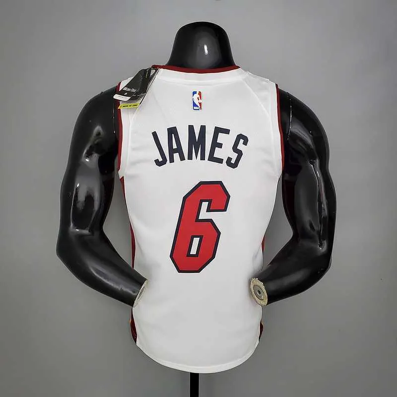 Miami Heat JAMES#6 white 4