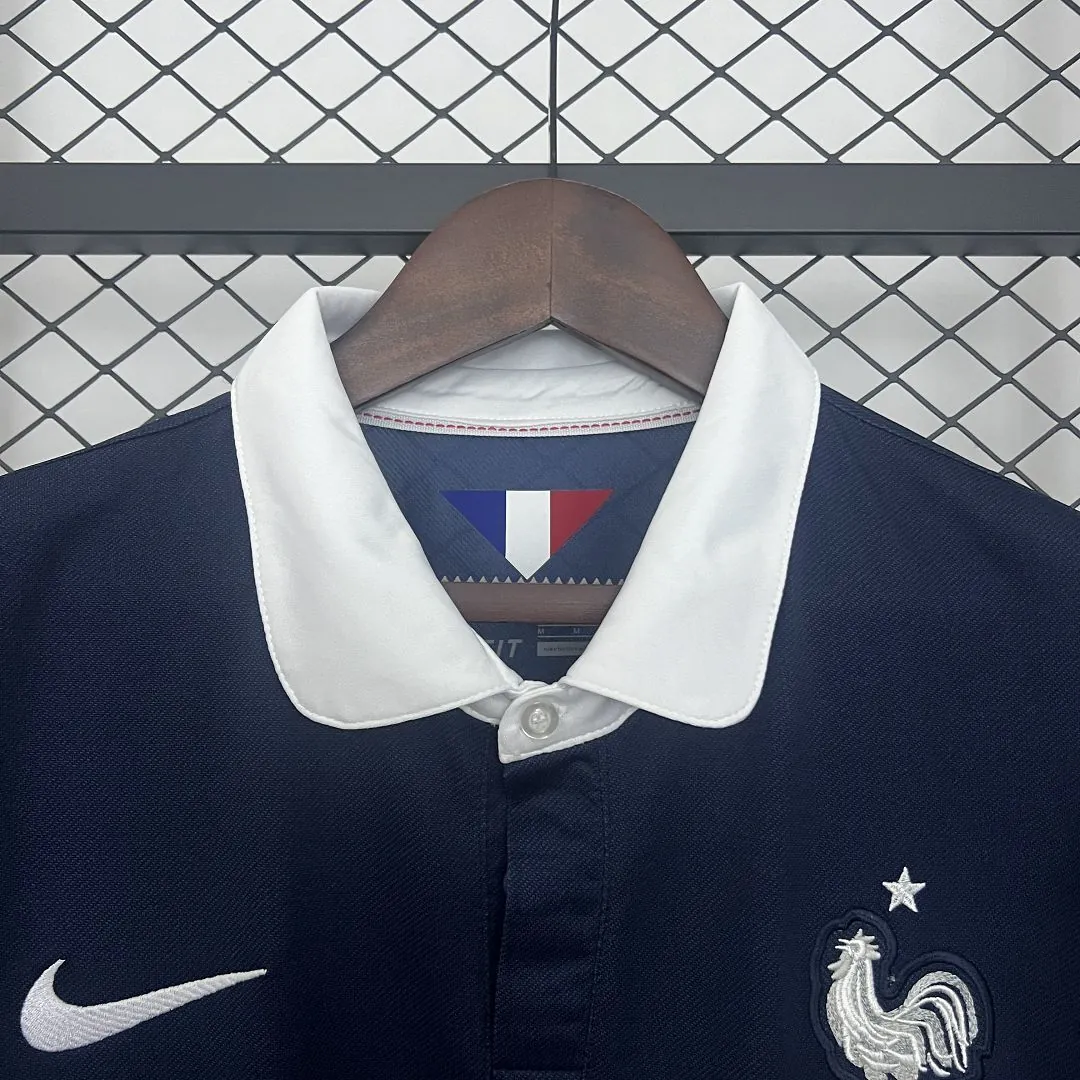 2014 France Home Retro Kit Vintage Shirt AAAAJersey Dropship Yupoo 1