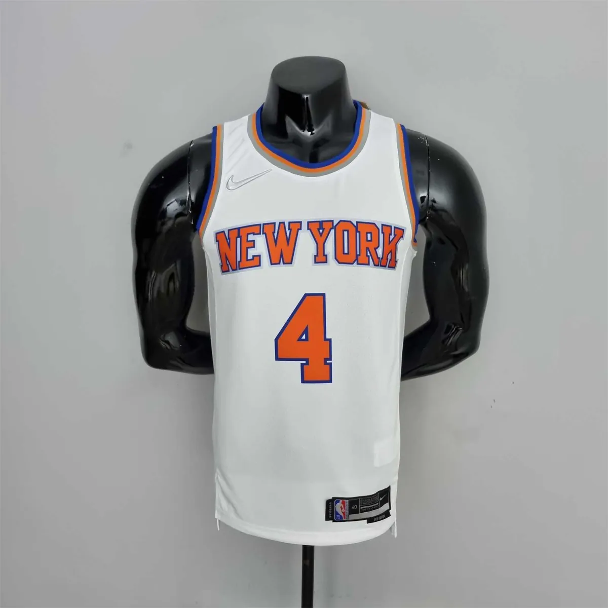75th Anniversary Ross #4 New York Knicks White NBA Jersey 9