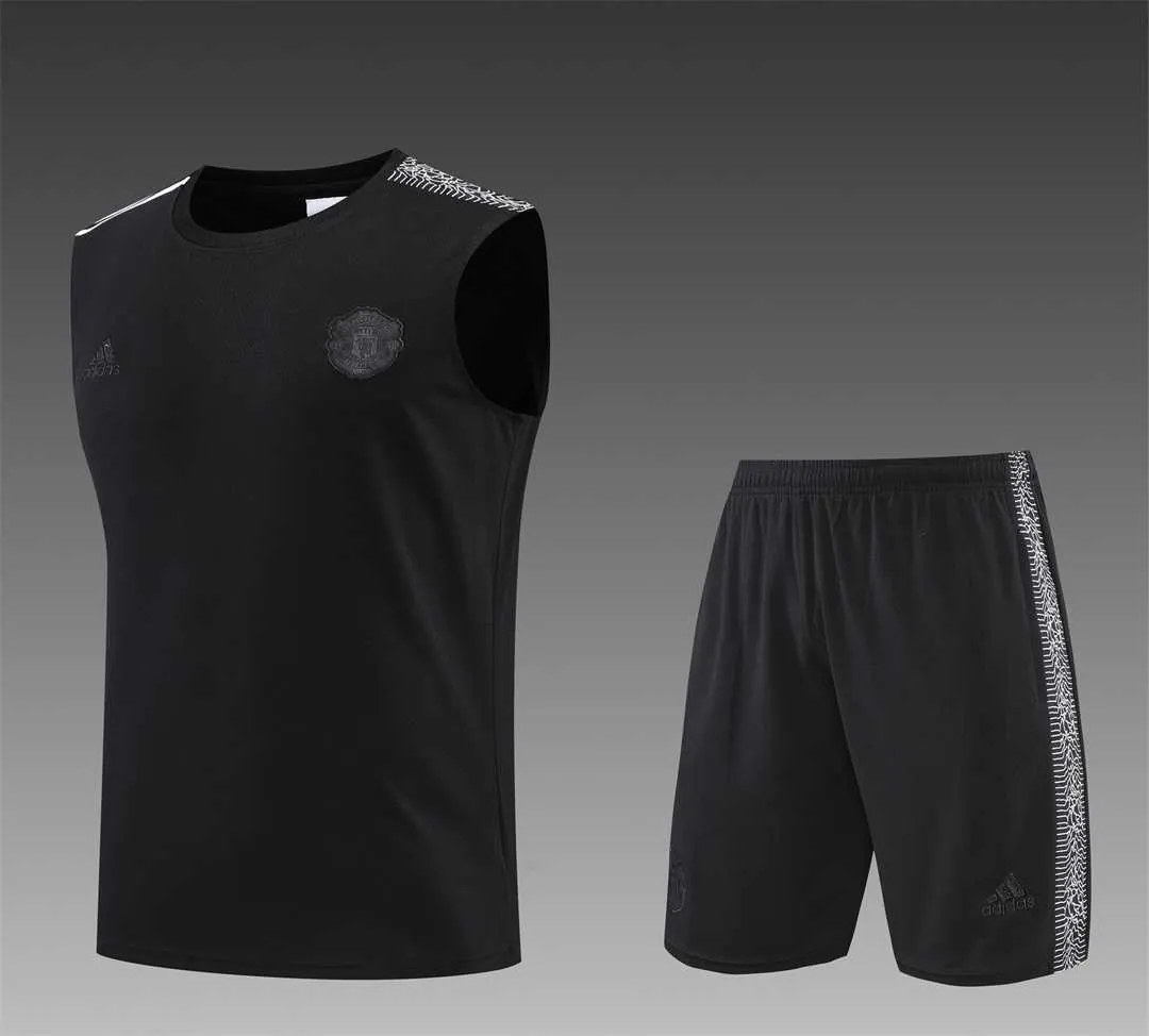22-23 Manchester United vest training suit kit Black 21