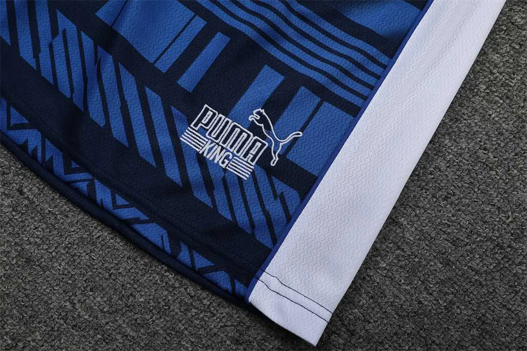 22-23 Marseille Training Suit Short Sleeve Kit White Grey 13