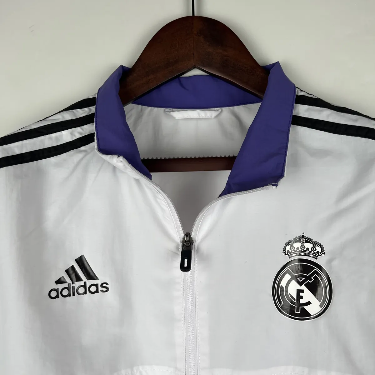 23-24 Real Madrid White Windbreaker Jackets Soccer Jerseys Yupoo-1 1