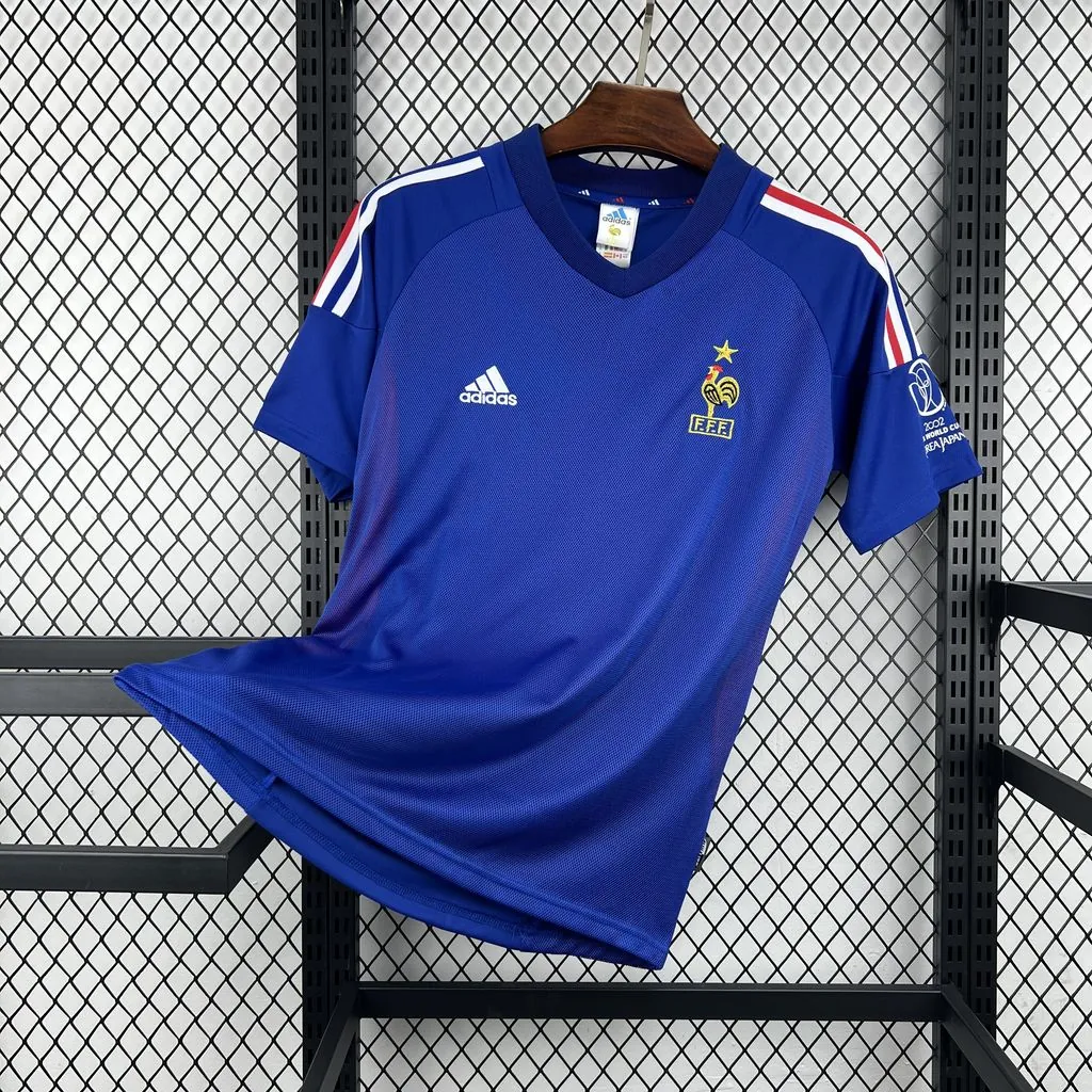 2002 France Home Mens Retro Kit Vintage Football T-Shirt AAAAJersey Supply Yupoo 6 1