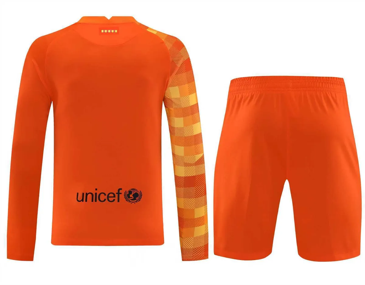 21-22 Barcelona orange goalkeeper long sleeve 16