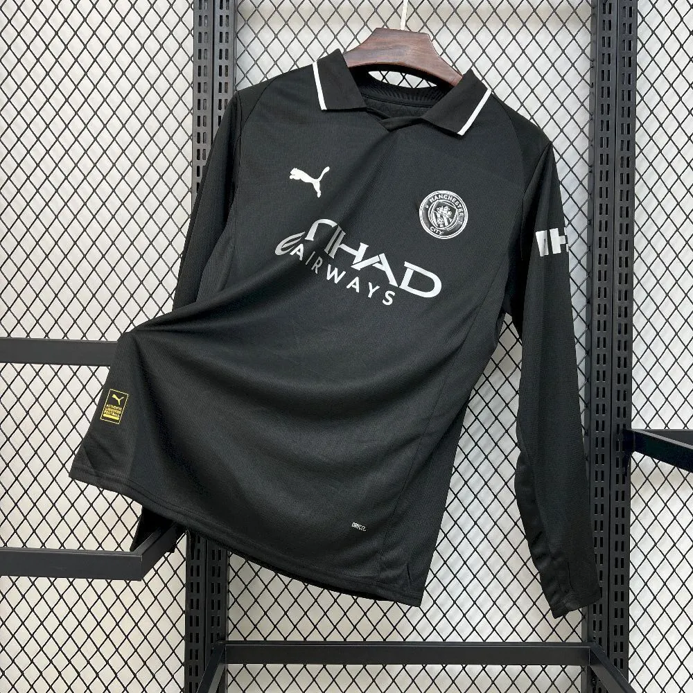 25-26 Manchester City Away Kit Football Long Sleeve T-Shirt AAAAJersey Yupoo 6