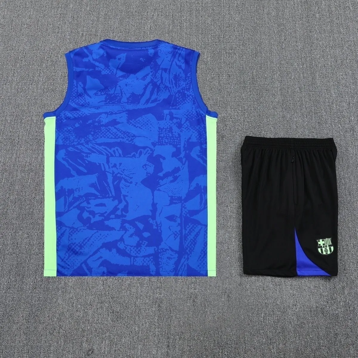 25-26 Barcelona Blue Training Kit Football Vest Suits 1
