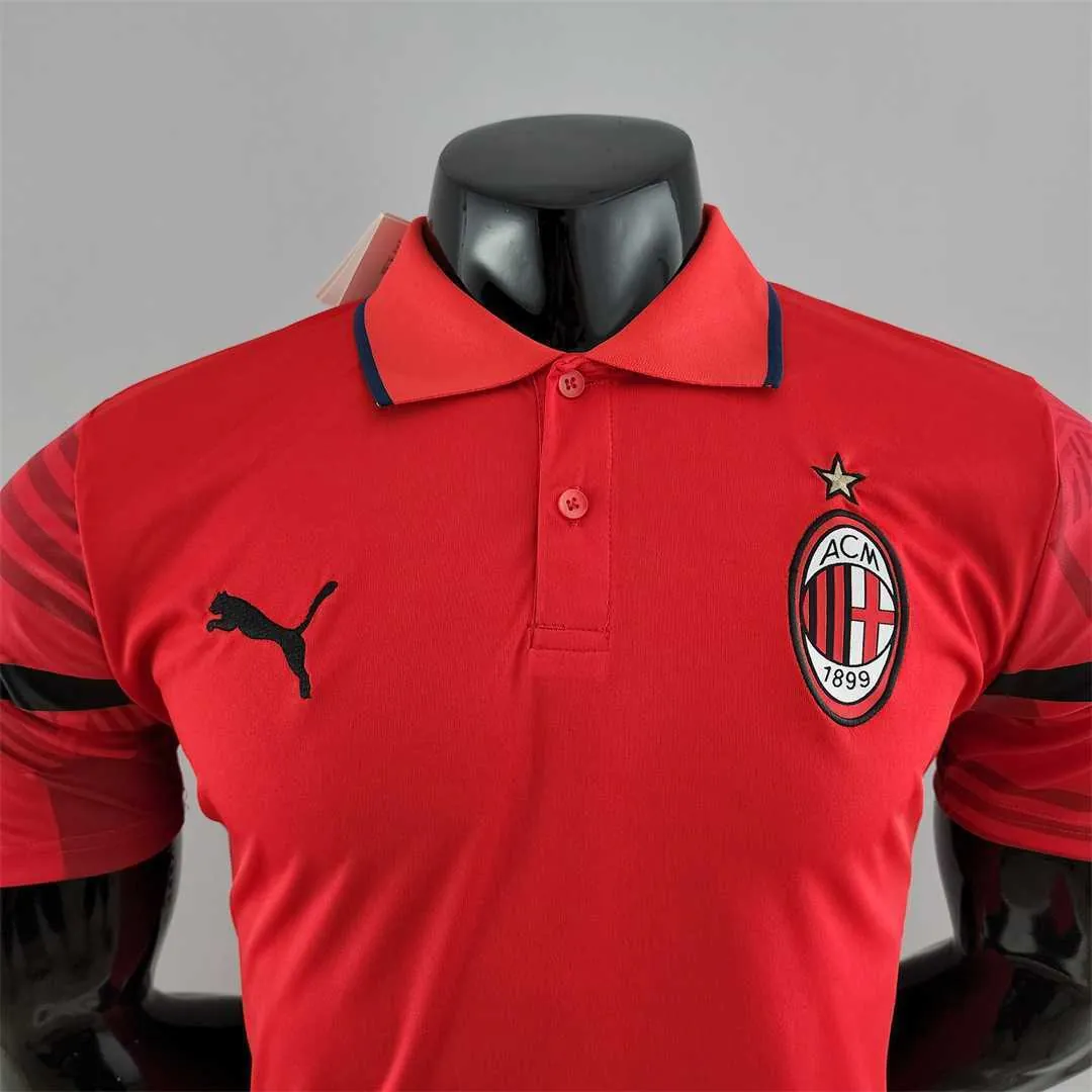 22-23 AC Milan red POLO 3