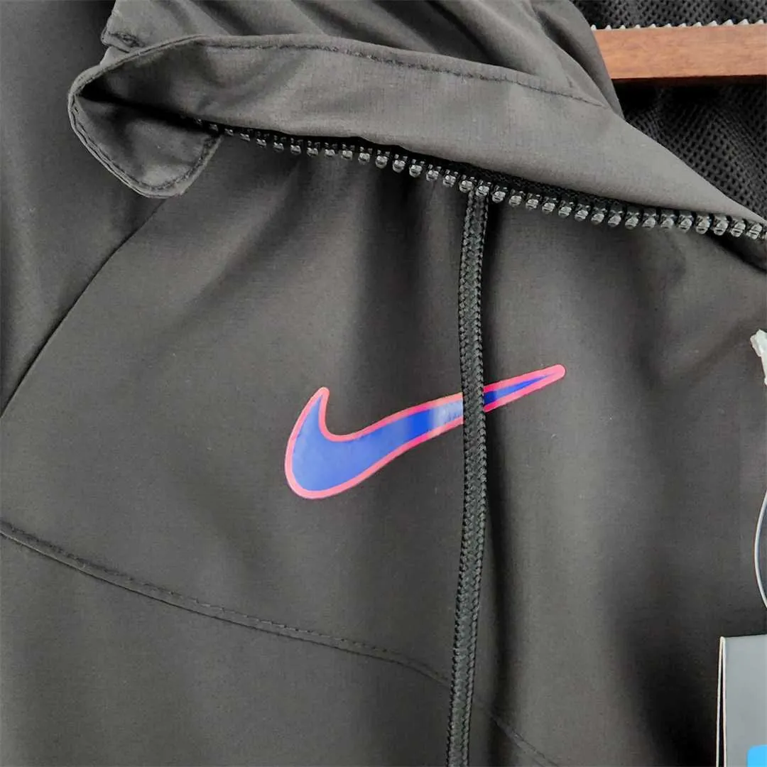 22-23 Barcelona black Windbreaker 8