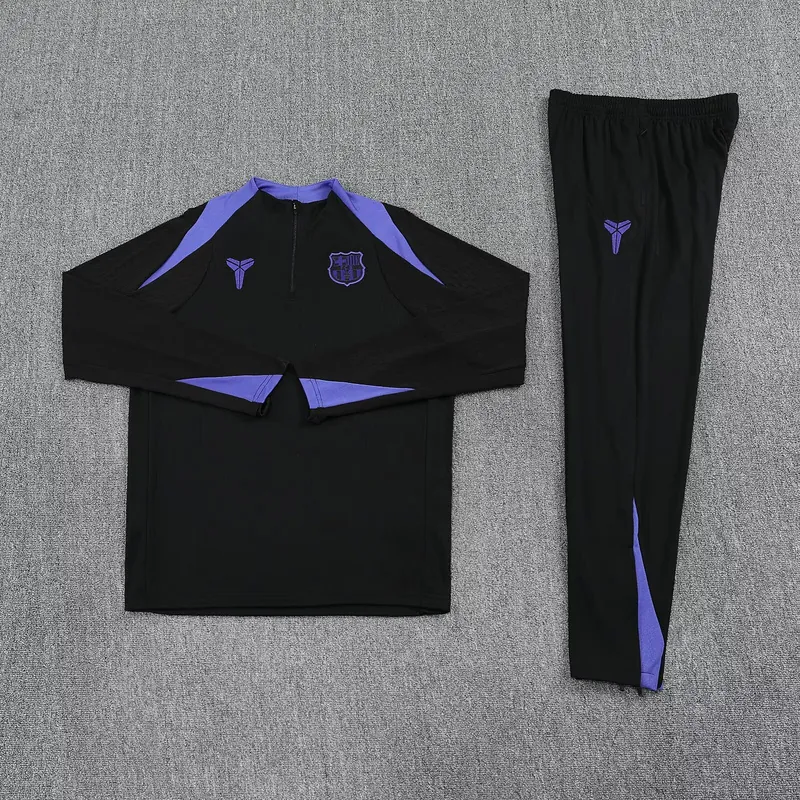 25-26 Barcelona x Kobe Bryant Training Kits Long Football Tracksuits 1