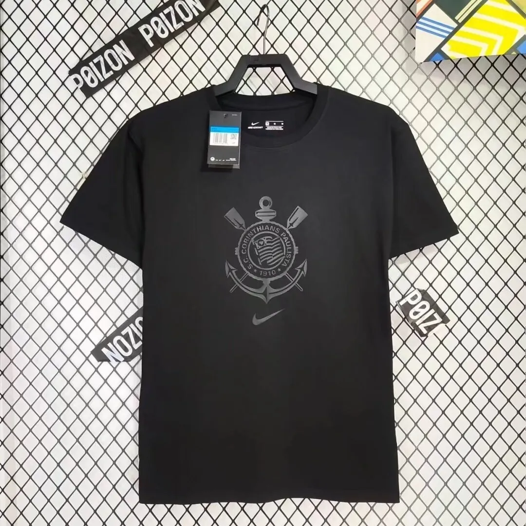 24-25 Corinthians Black T-Shirt AAAAJersey Supplier Yupoo 1