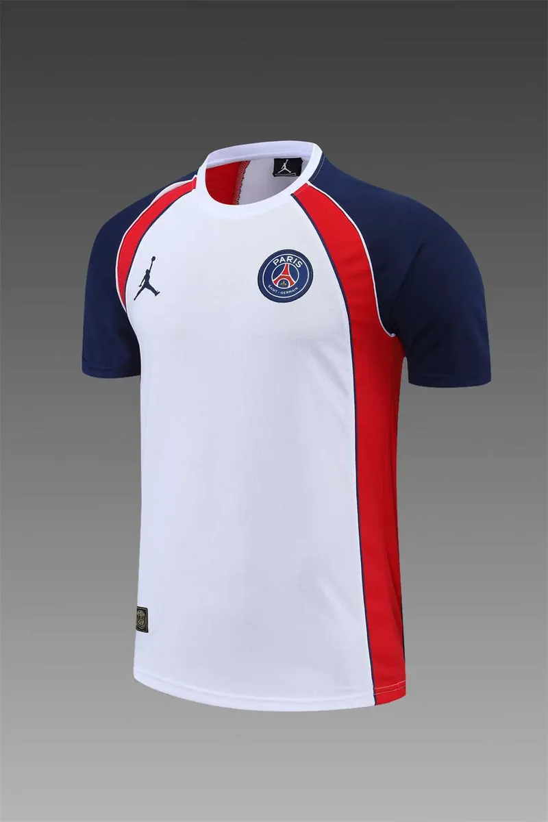 22-23 PSG training suit short sleeve kit White Blue Red 3