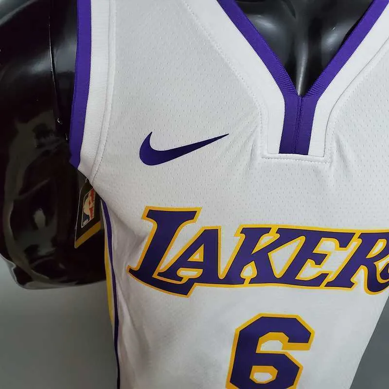 James #6 Lakers white 5