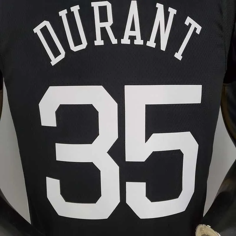 Durant#35 Golden State Warriors black 6