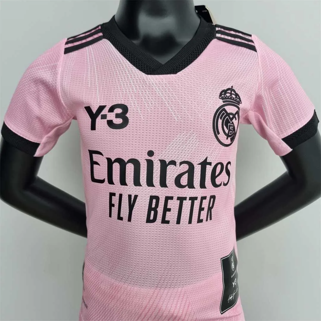 22-23 Real Madrid Y3 pink kids kit 4
