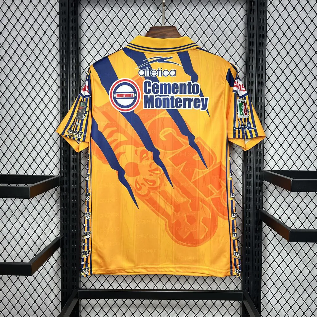 97-98 Tigres UANL Home Retro Kit Vintage Shirt Sport AAAAJersey Yupoo 1