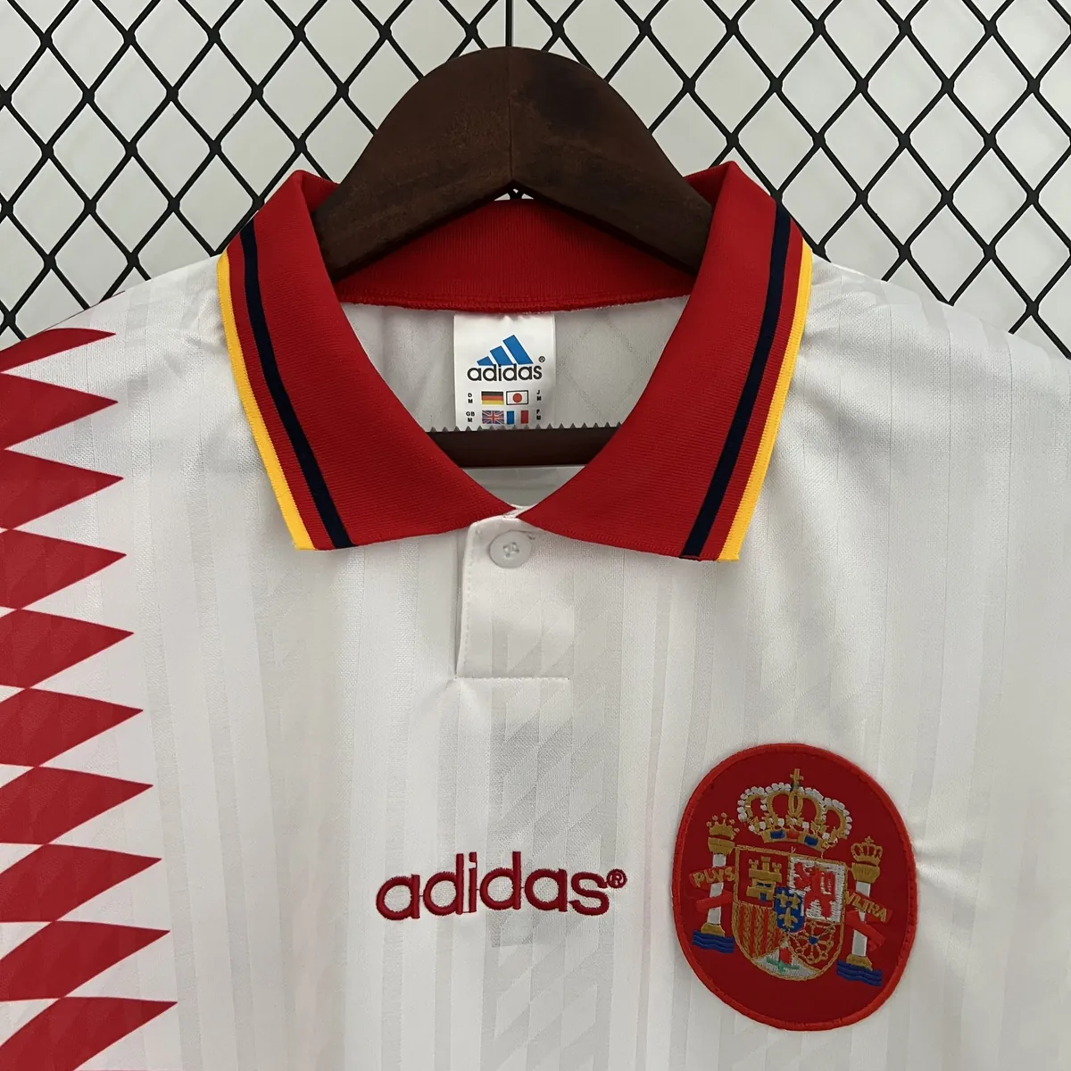 1994 Spain away white retro jersey 6