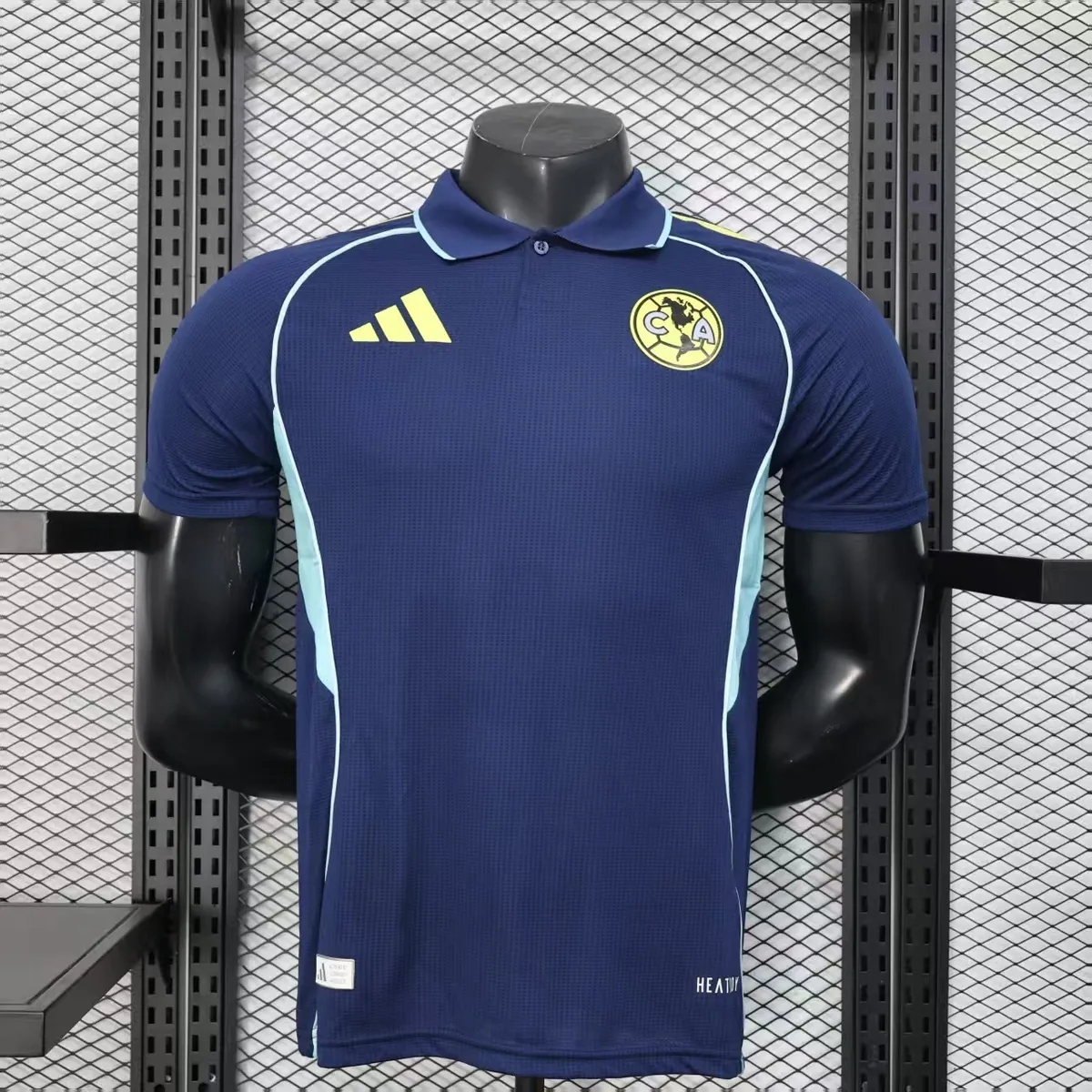 25-26 America Special Edition POLO Kit Player Version Soccer Navy Shirt AAAAJersey Cheap Yupoo 6